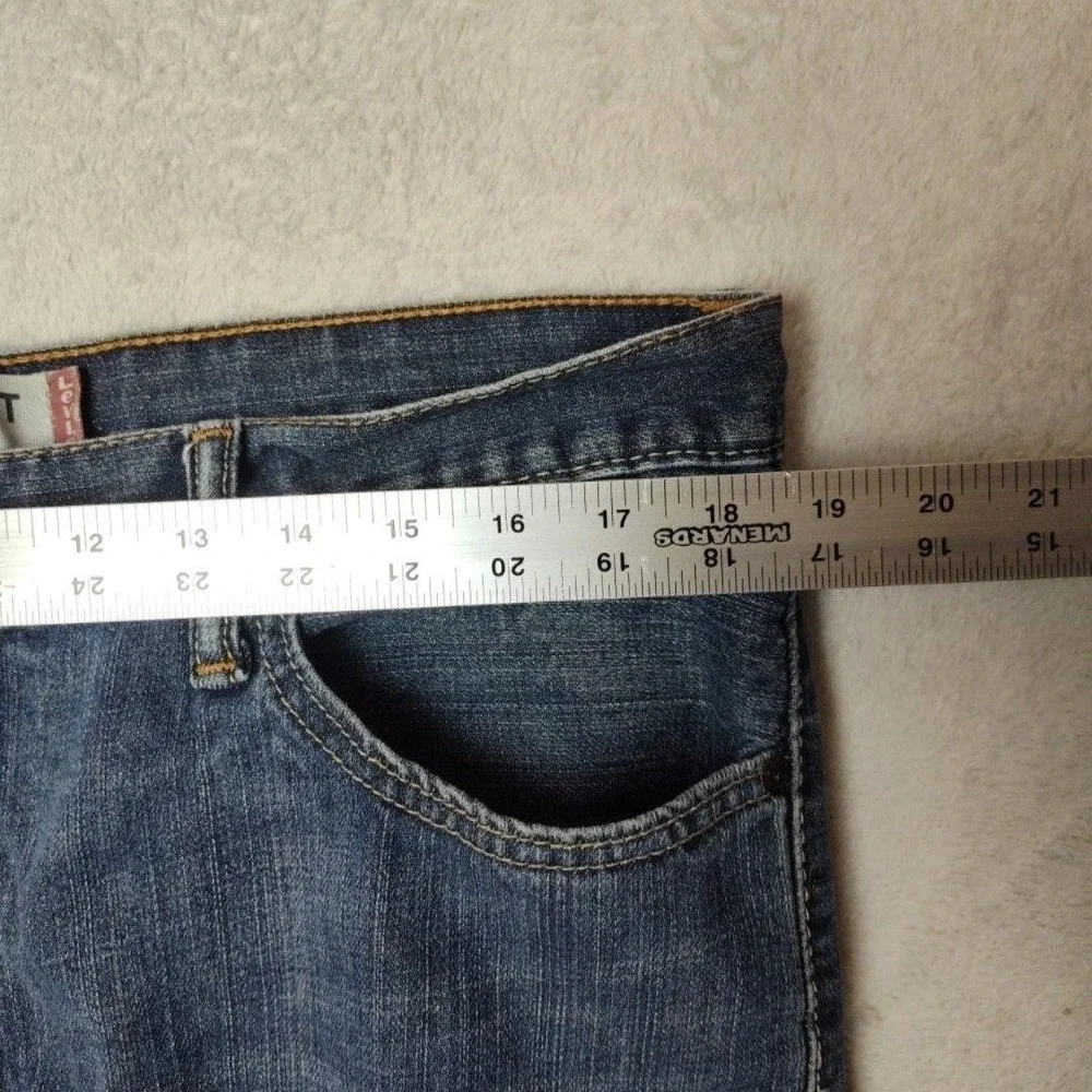 Levis 505‎ Jeans Mens 36x30 Blue Y2K Straight Medium Denim Regular Fit 5-Pocket